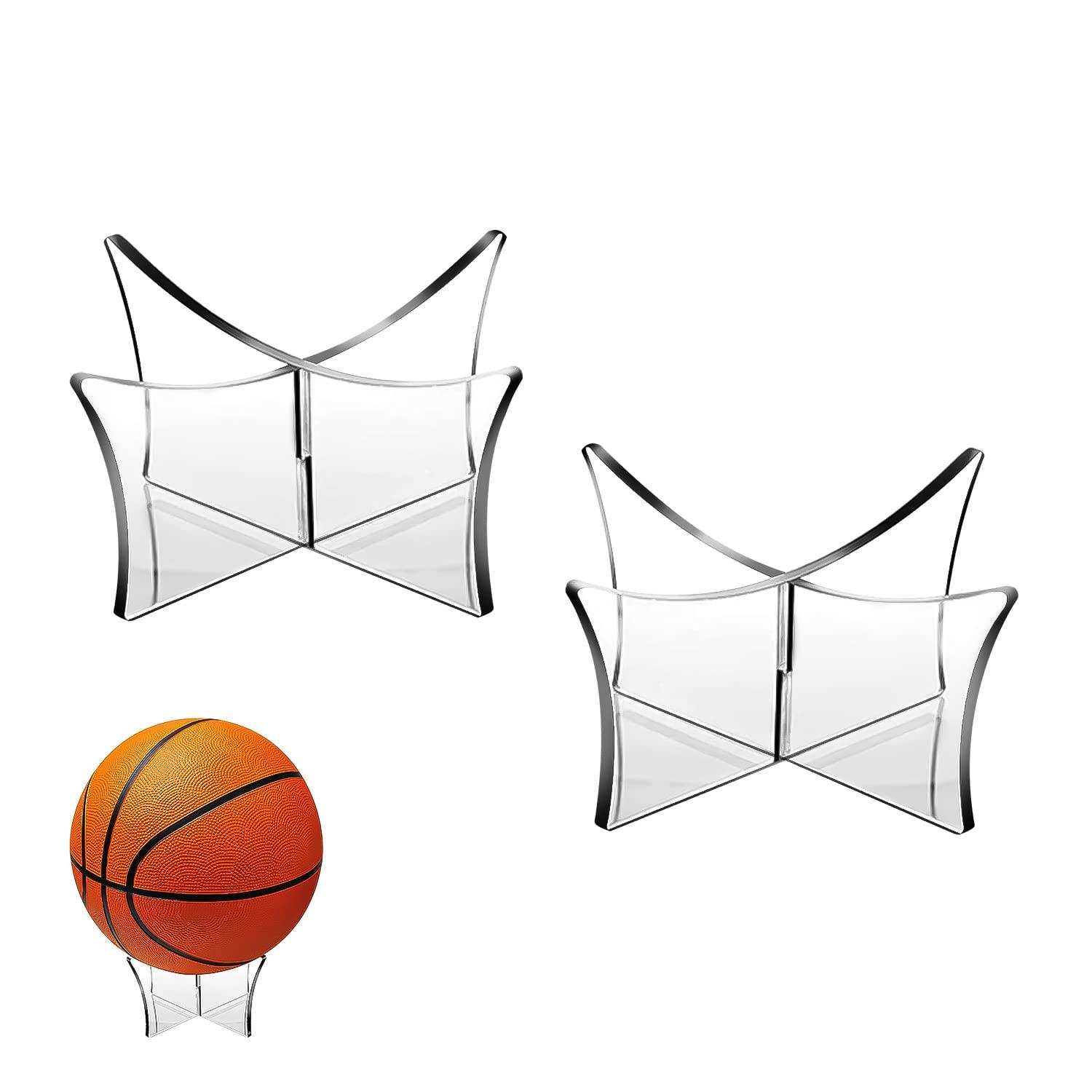 2 mảnh bóng đứng Triển lãm Bóng Ball Stand Hiển thị acrylic ball bóng trong suốt giá đỡ cho bóng đá bóng rổ bóng đá bóng bầu dục bóng bầu dục bóng bầu dục bóng bầu dục