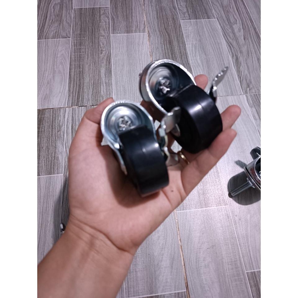 Bánh xe cao su ráp kệ sắt v lỗ,kệ sắt có bánh xe