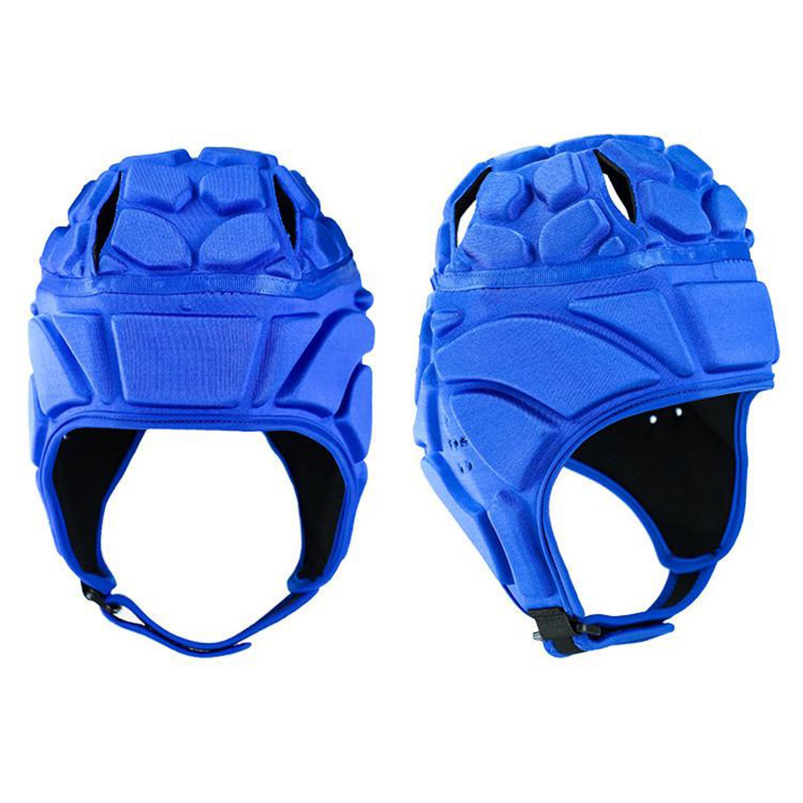 2X Rugby  Headgear Scrum Hockey Head Protector Hat Blue