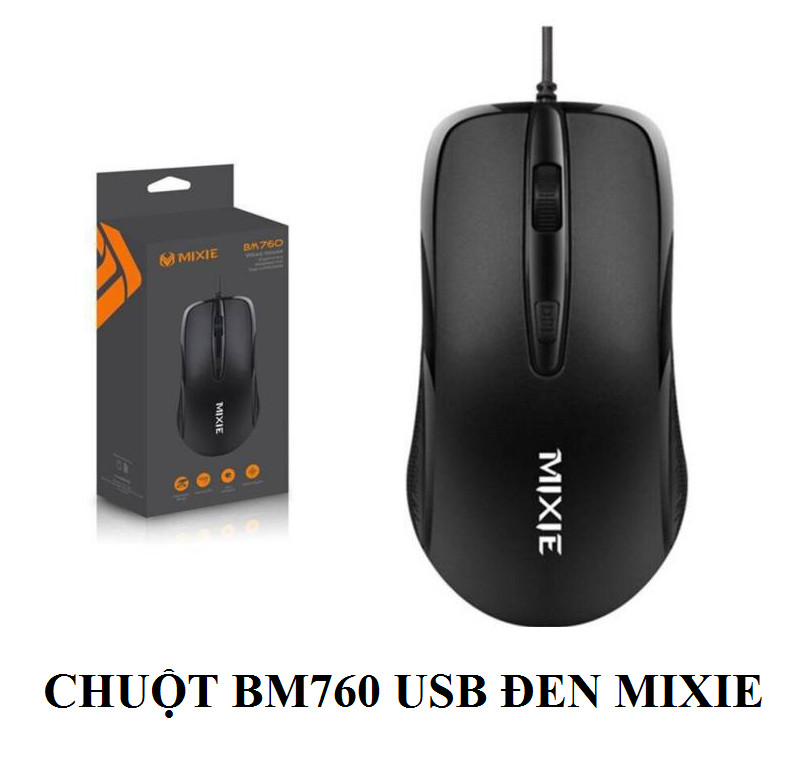 CHUỘT MÁY TÍNH BM760 MÀU ĐEN SIÊU NHỎ GỌN - HN