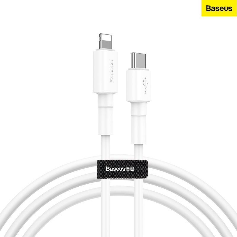 Cáp sạc Baseus Mini White Cable Type-C to iP PD 18W Trắng - Hàng chính hãng