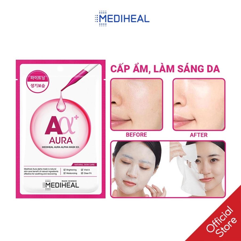 Mặt Nạ Mediheal Aura Alpha Mask Giúp Cấp Ẩm Mờ Thâm Sạm 23ml