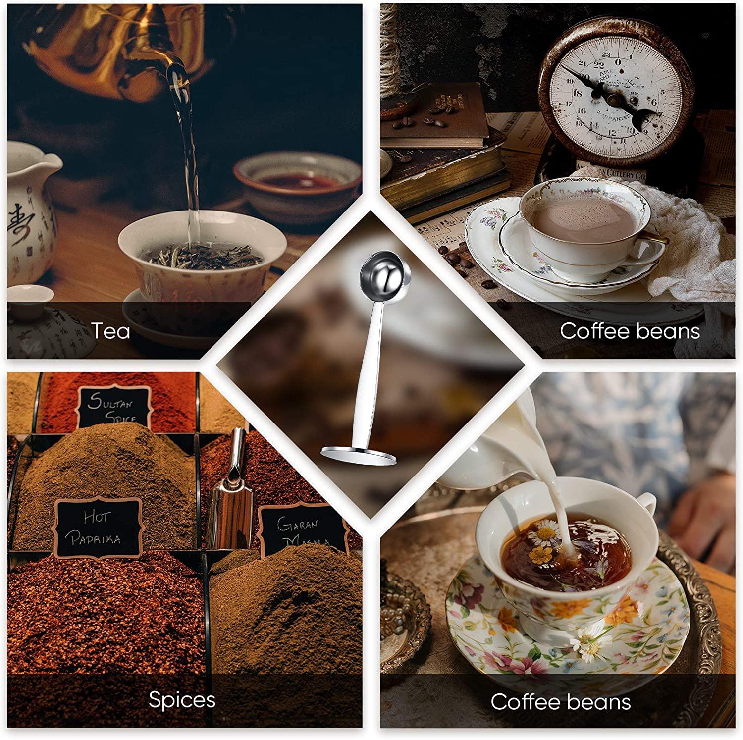 Cái muỗng cà phê bằng thép không gỉ Muỗng đo cà phê espresso, máy ép cà phê