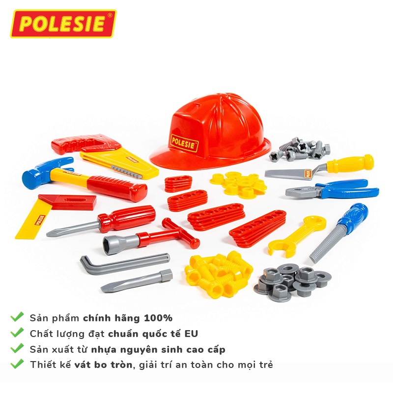 Bộ đồ chơi dụng cụ kỹ thuật 74 chi tiết - Polesie Toys