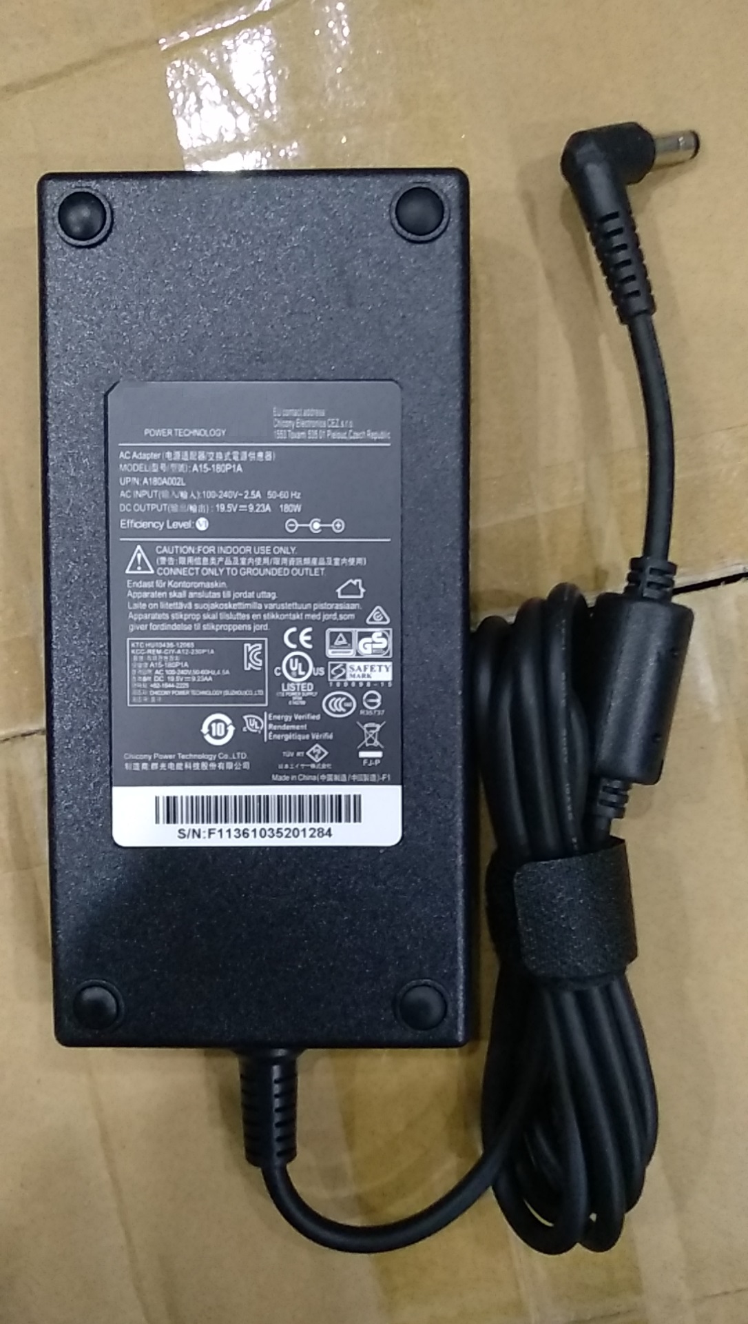 Sạc dành cho Laptop MSI GP62MVR 7RFX Leopard Pro - 180W