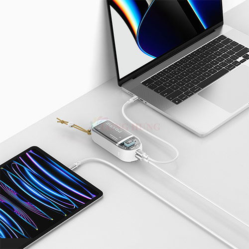 Sạc dự phòng Mazer PowerCharge Link 1545 2Type-C 1USB 15000mAh PD45W M-PC45LINK1545 - Hàng chính hãng