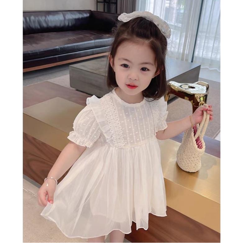 Váy ren đầm công chúa cho bé bé gái