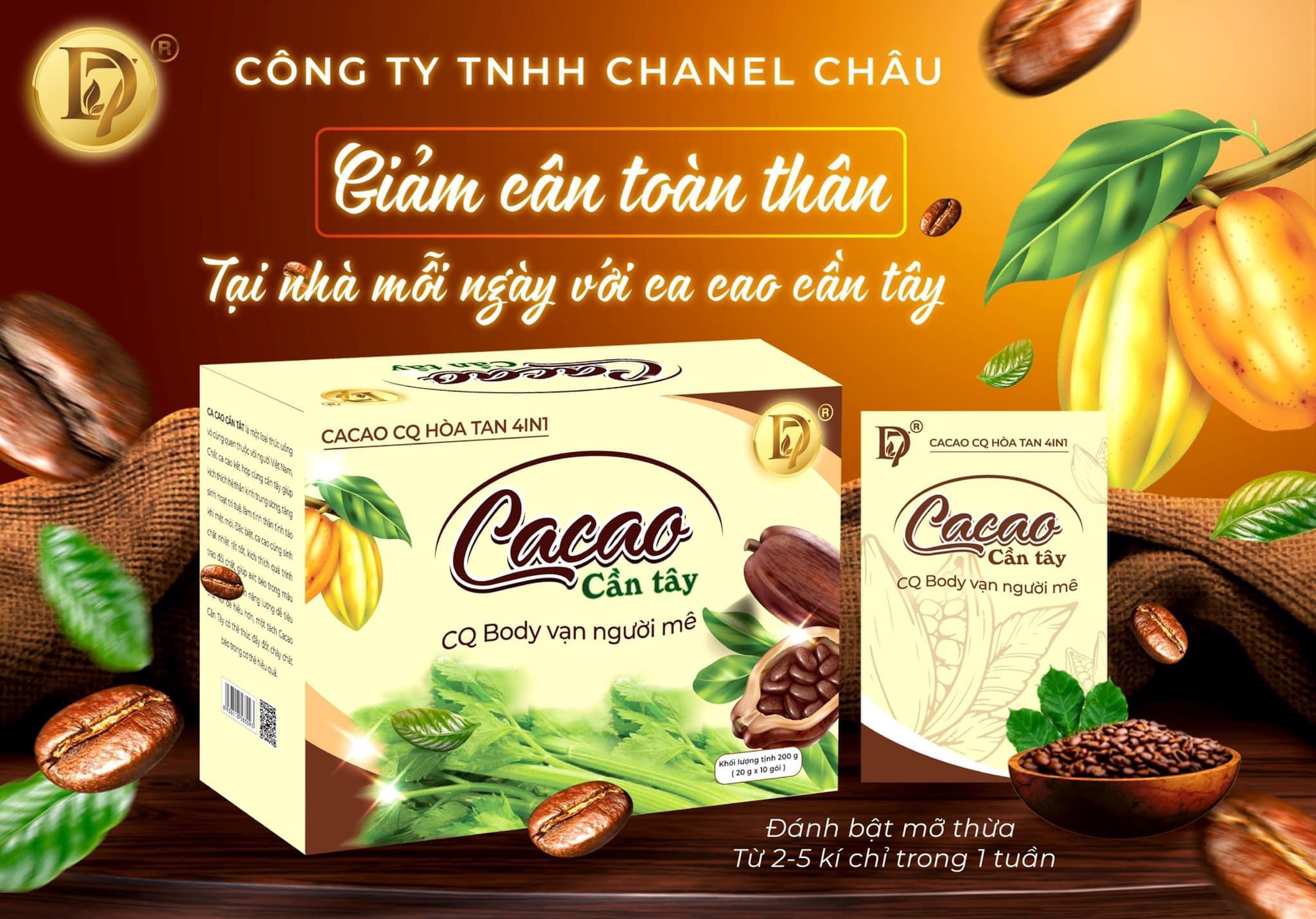 Combo 10 hộp Cacao cần tây hỗ trợ giảm cân CQ HOA TAN 4IN1 Thái Lan ( Chanel Châu )