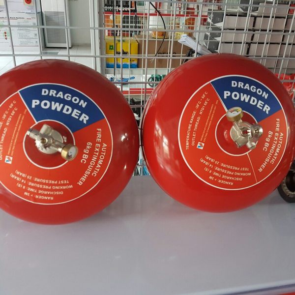 Bình cầu chữa cháy tự động 8Kg Dragon có tem kiểm định
