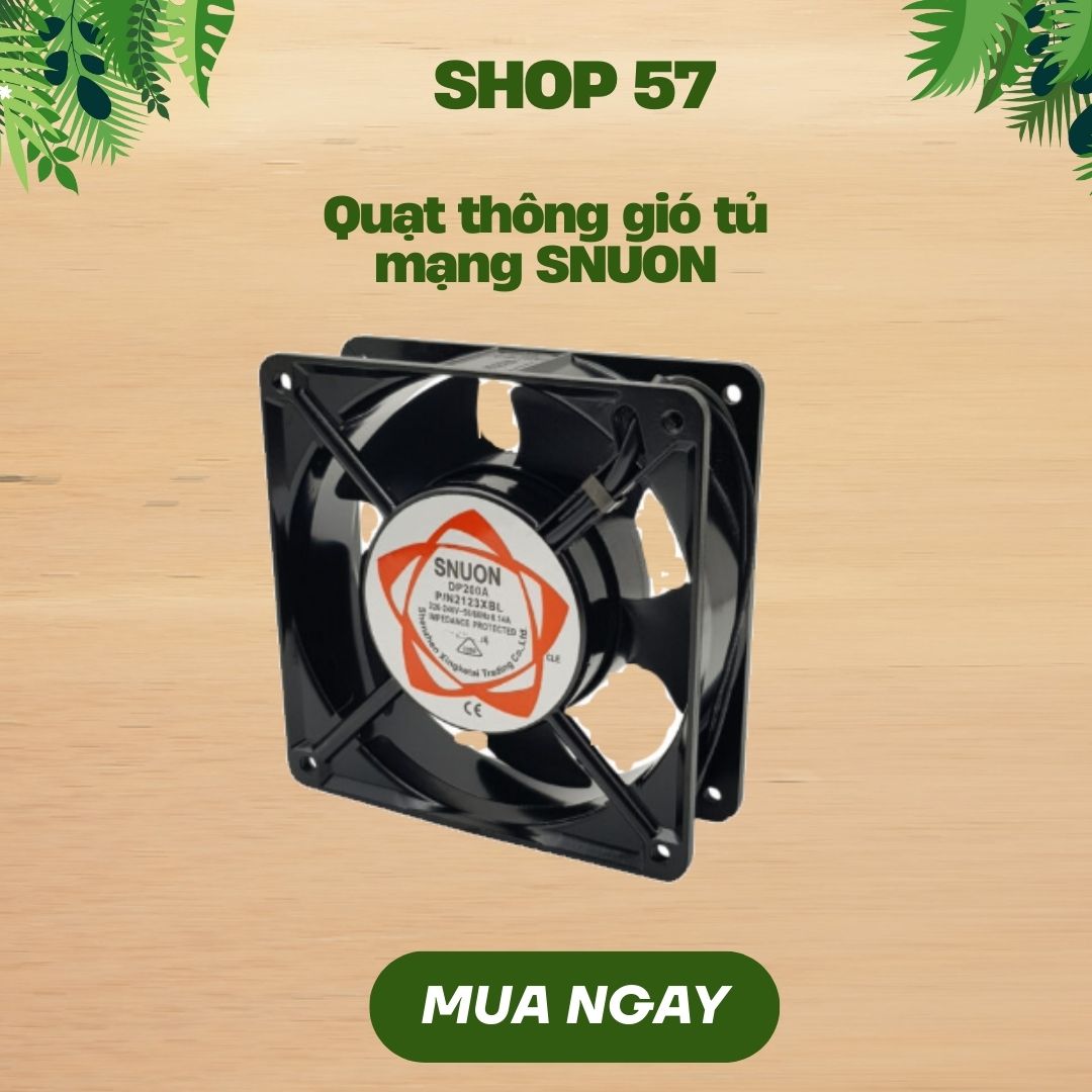 Quạt thông gió tủ mạng hàng chính hãng