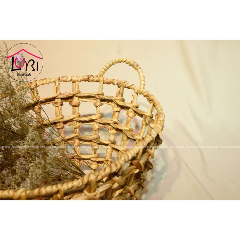 - Sọt đựng đồ lục bình hình oval - đơn giản, sang trọng