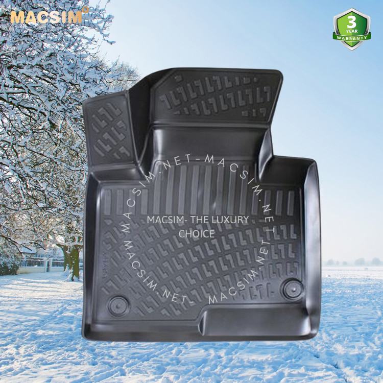 Thảm lót sàn ô tô nhựa TPU Silicon Hyundai Santafe 2006-2012 Nhãn hiệu Macsim