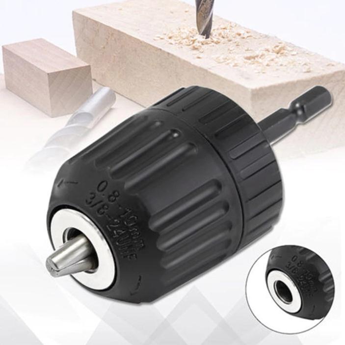 Đầu chuyển đổi máy khoan - Đầu kẹp mũi khoan auto lock - Vít lục giác sang khoan