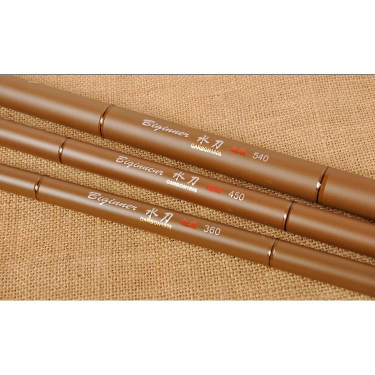 Cần câu tay giá rẻ CACBON BIGINNER 3,6-6,3M màu nâu đồ câu 99 hoang_hai_shop_01