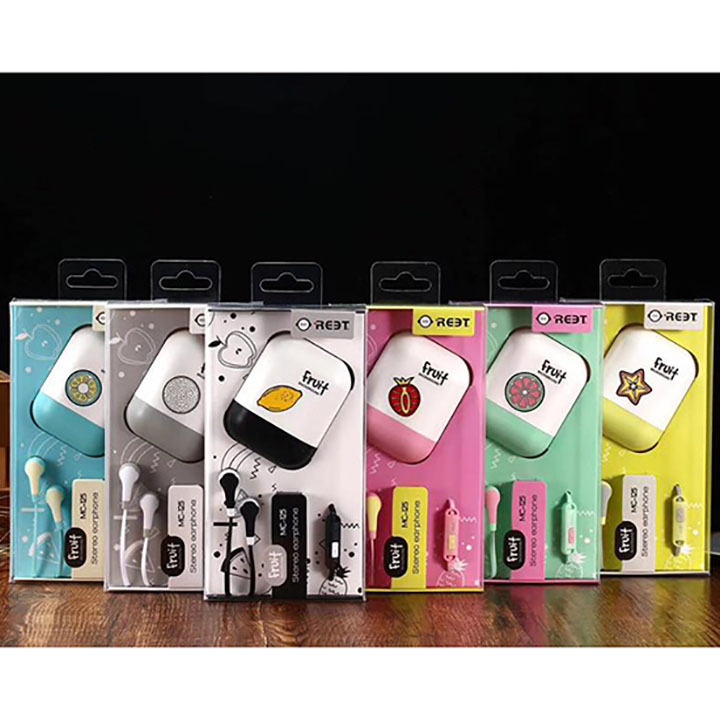 Tai nghe nhét tai Fruit Reet MC125 có hộp SIÊU Cute -Hàng chính hãng