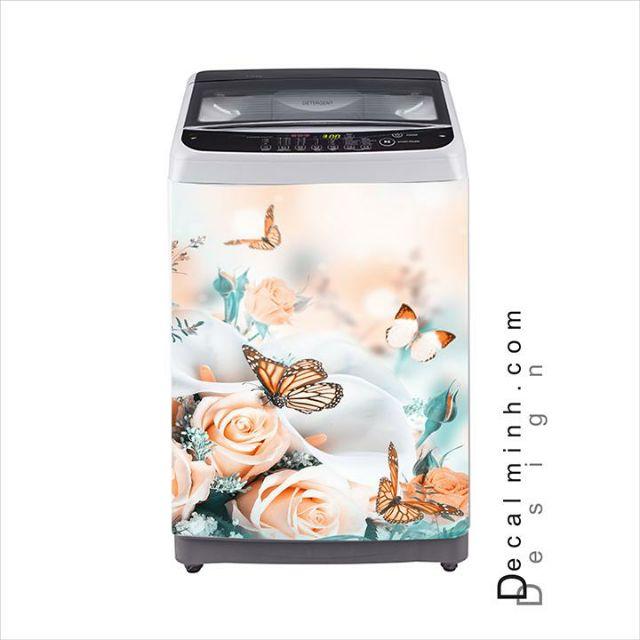 Decal tem dán máy giặt cao cấp 3D - chọn mẫu
