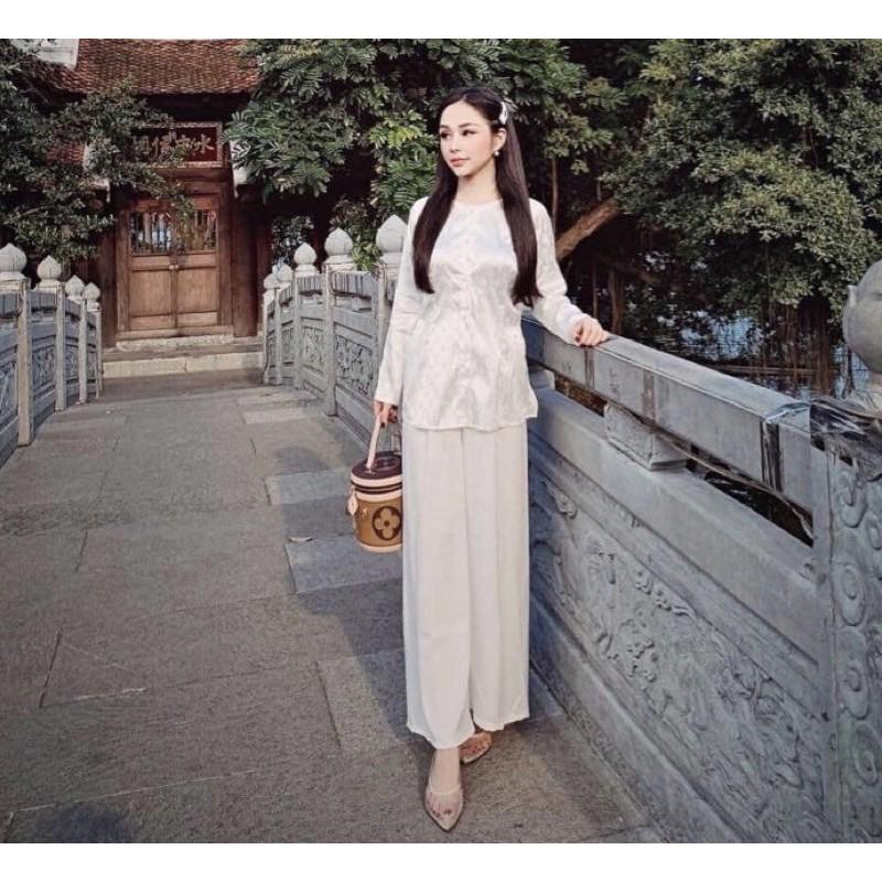 Đồ Lam Đi Chùa # Bà Ba Vải Gấm Cao Cấp # Quần Áo Nữ # Đồ Bộ Nữ