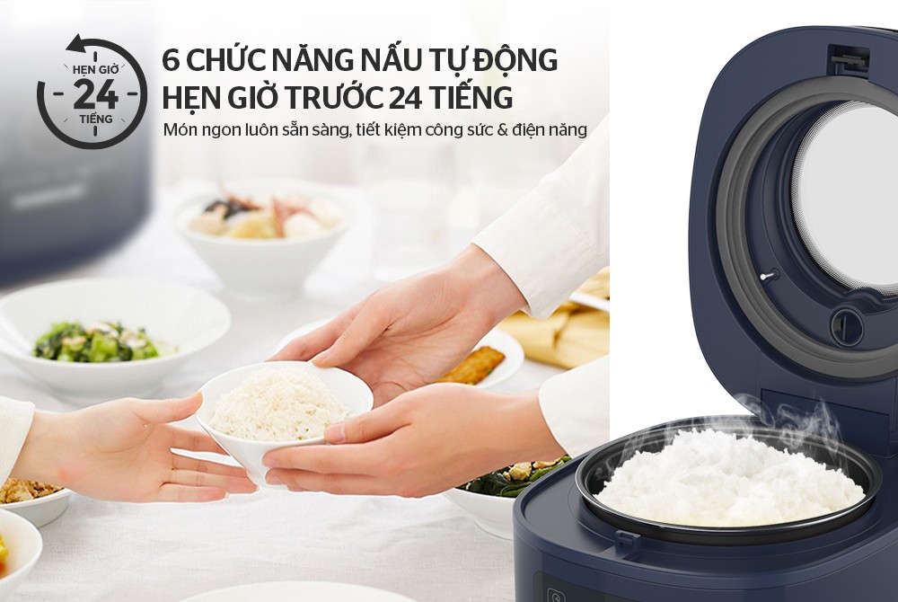 NỒI CƠM ĐIỆN SUNHOUSE SHD8802 (1.0 Lít)- Hàng chính hãng