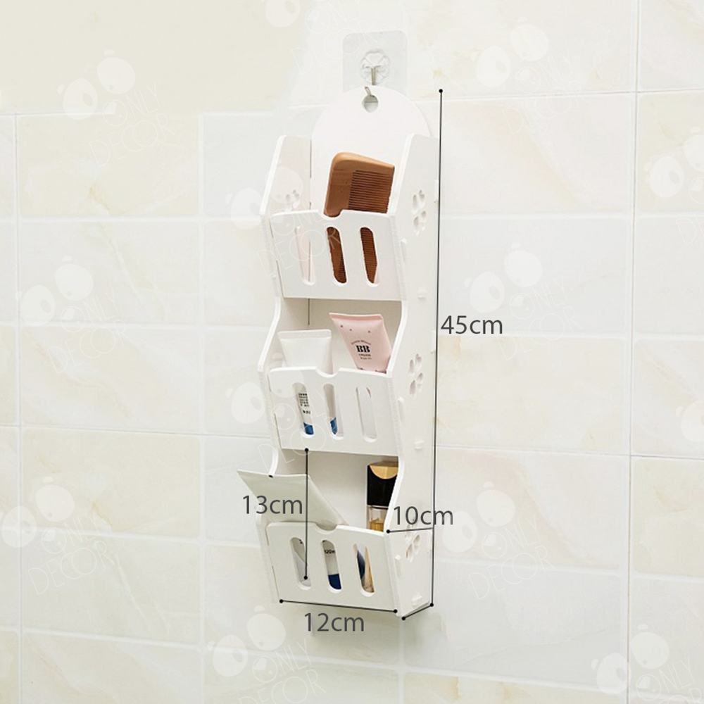 Giá treo nhà tắm chống nước, chống mốc 45x10x12cm