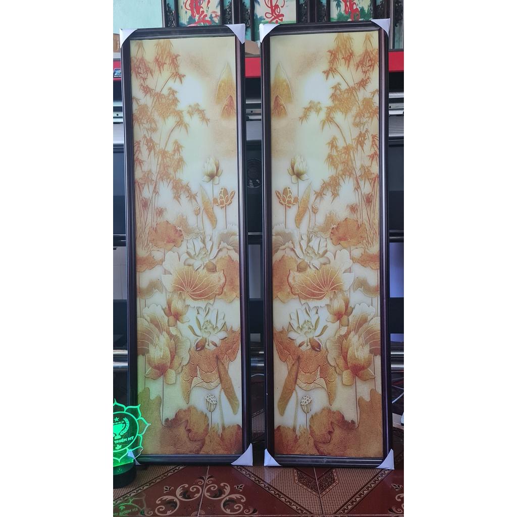 Tranh trúc chỉ in đôi một bộ hai bức_TCTD14