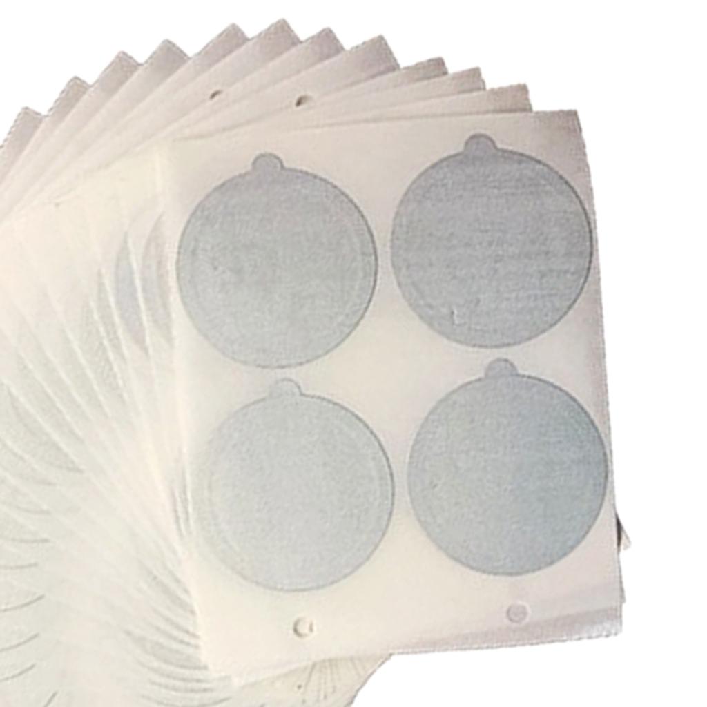 100pcs Single Reusable Cups Filter Aluminum Espresso Lids For Coffee Makers