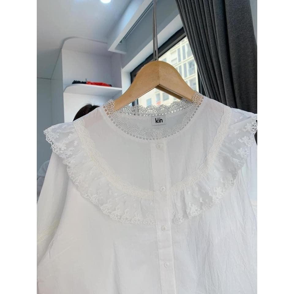 Áo sơ mi vintage quảng châu ren tiểu thư