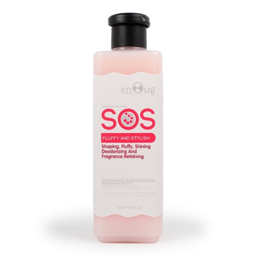 Sữa Tắm Cho Chó Mèo SOS 530ml, Sữa Tắm Chuyên Dụng Cho Thú Cưng Mượt Lông, Thơm Lâu - Hồng - Làm mượt &amp; Tạo kiểu