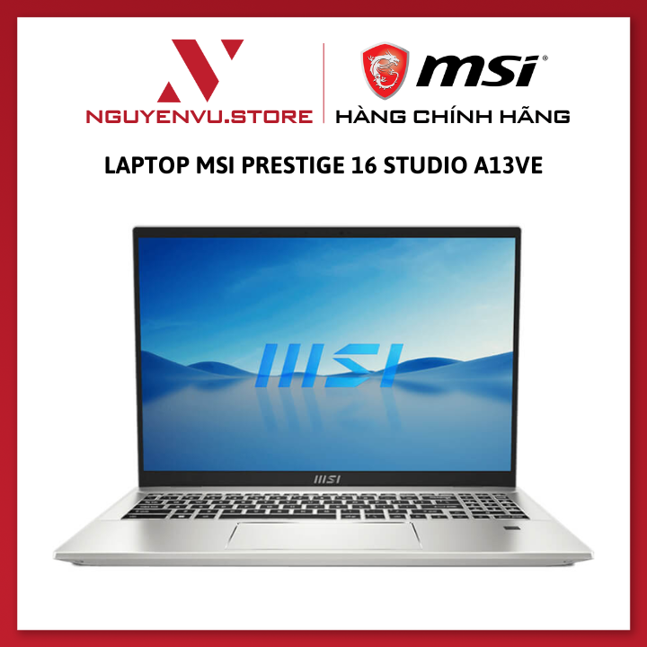 Laptop MSI Prestige 16 Studio A13VE (Core i7-13700H | 16GB | 1TB | RTX 4050 6GB | 16 inch QHD+ 165Hz | Win 11 | Bạc) - Hàng Chính Hãng