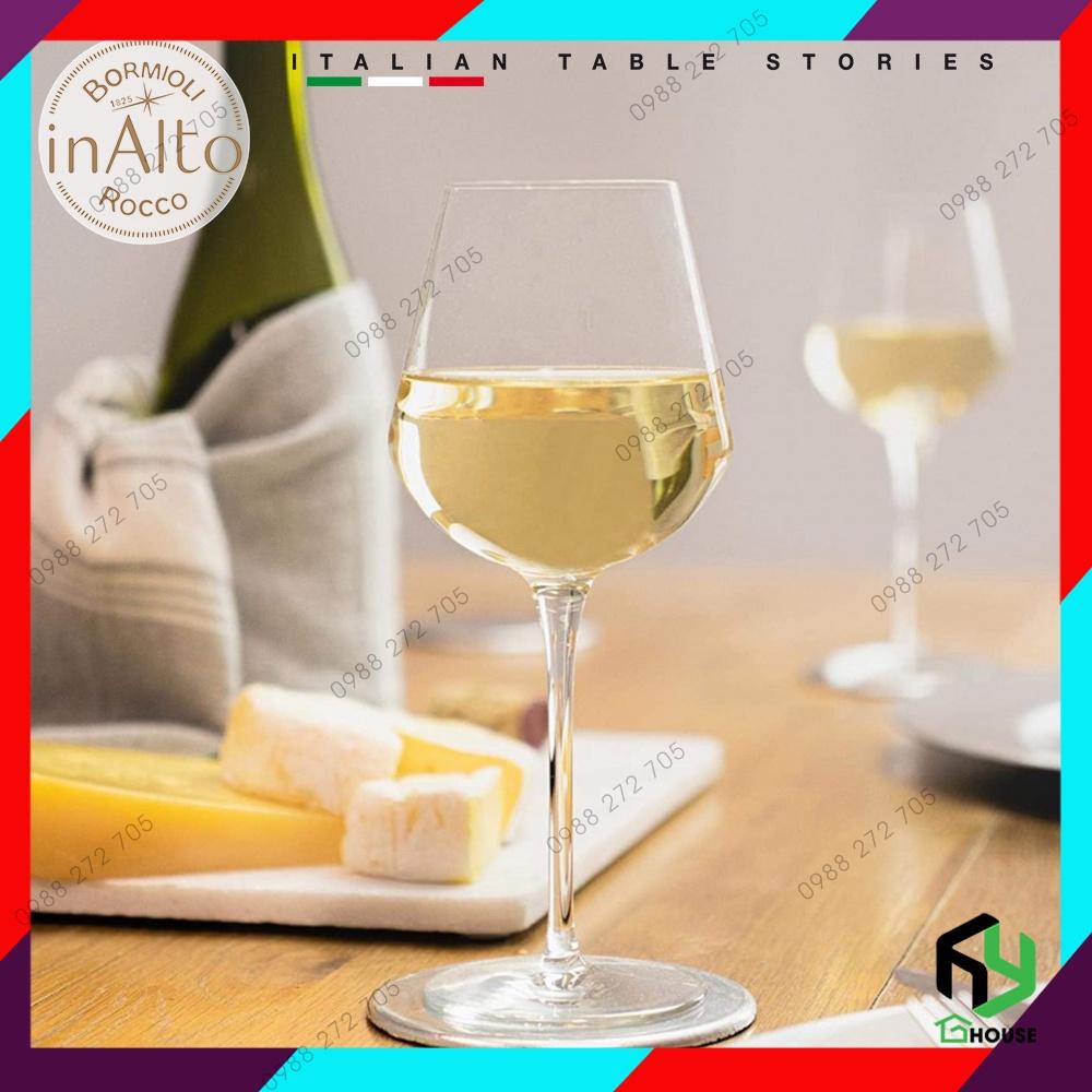 Ly uống rượu vang đỏ, vang trắng cao cấp thủy tinh, wine glass Inalto 380ml - Bormioli Rocco
