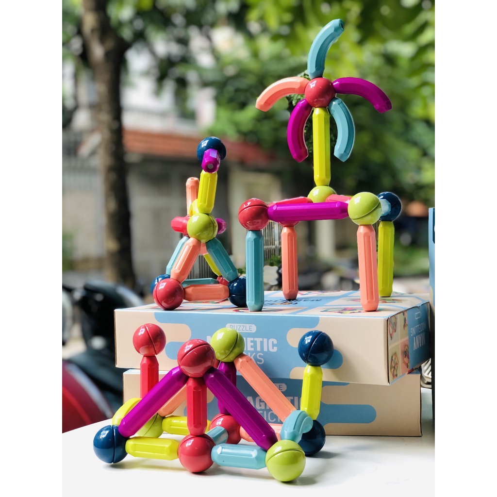 Bộ Xếp Hình Nam Châm Cho Bé