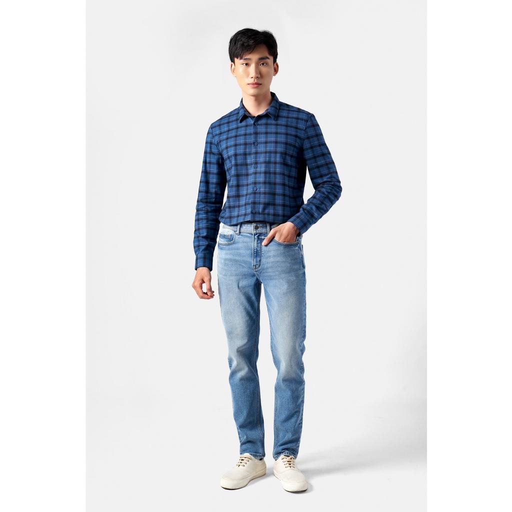 QUẦN JEAN TRƠN PREMIUM FORM SLIM - 10F22DPA024 | LASTORE MENSWEAR