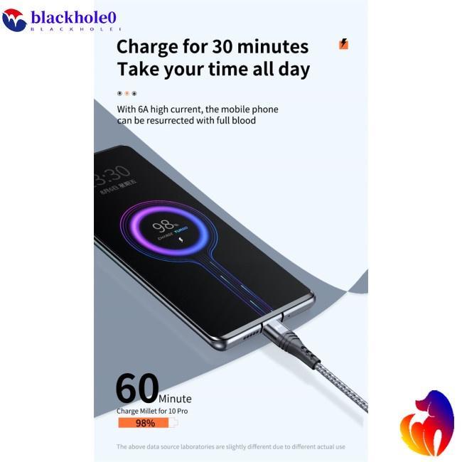 Dây cáp sạc nhanh USB Type C 6a 66w cho Xiaomi Huawei Samsung