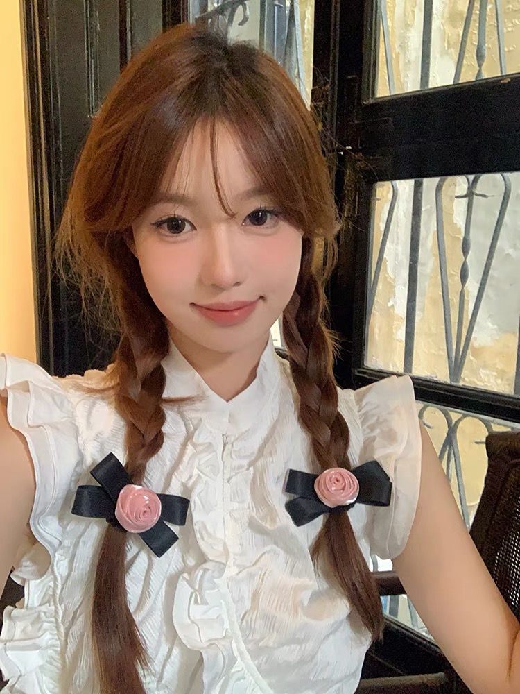 Kẹp tóc nơ hoa hồng nhiều mẫu