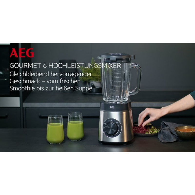 Máy Xay Sinh Tố AEG, Công Suất 1400W, Xay Được Đá, Cối Xay Thủy Tinh 1.75L, Nhập Đức, BH 12 Tháng