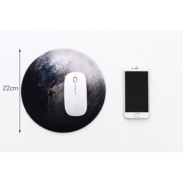 Tấm lót chuột máy tính hình tròn họa tiết trái cây Duashop