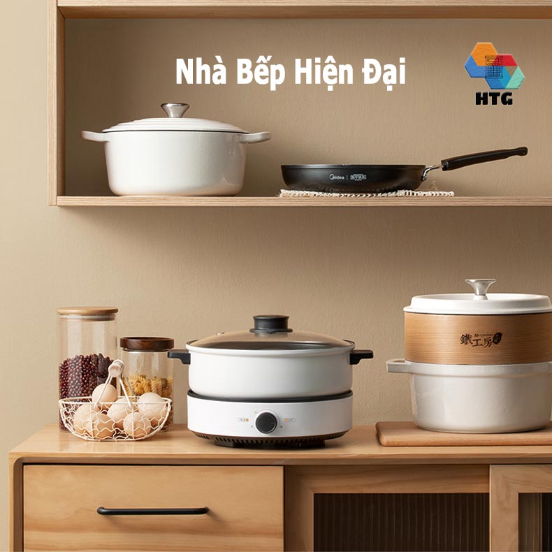 Nồi lẩu điện đa năng DongYuan DDX9088 dung tích 4 lít, thiết kế tách rời dễ dàng vệ sinh, hàng chính hãng