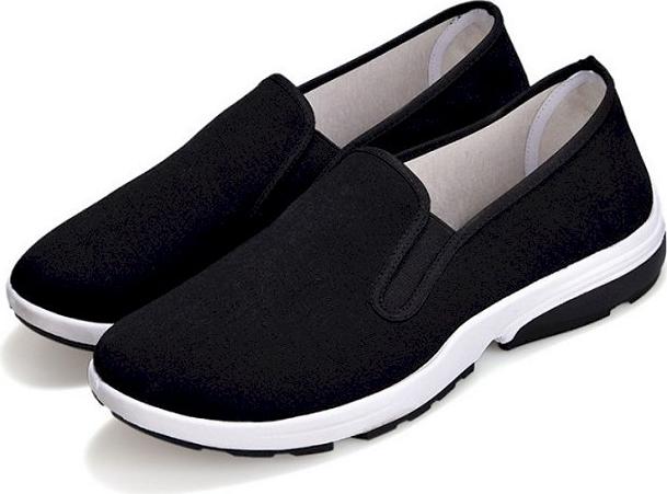 Giày nam slip on vải trơn SM028