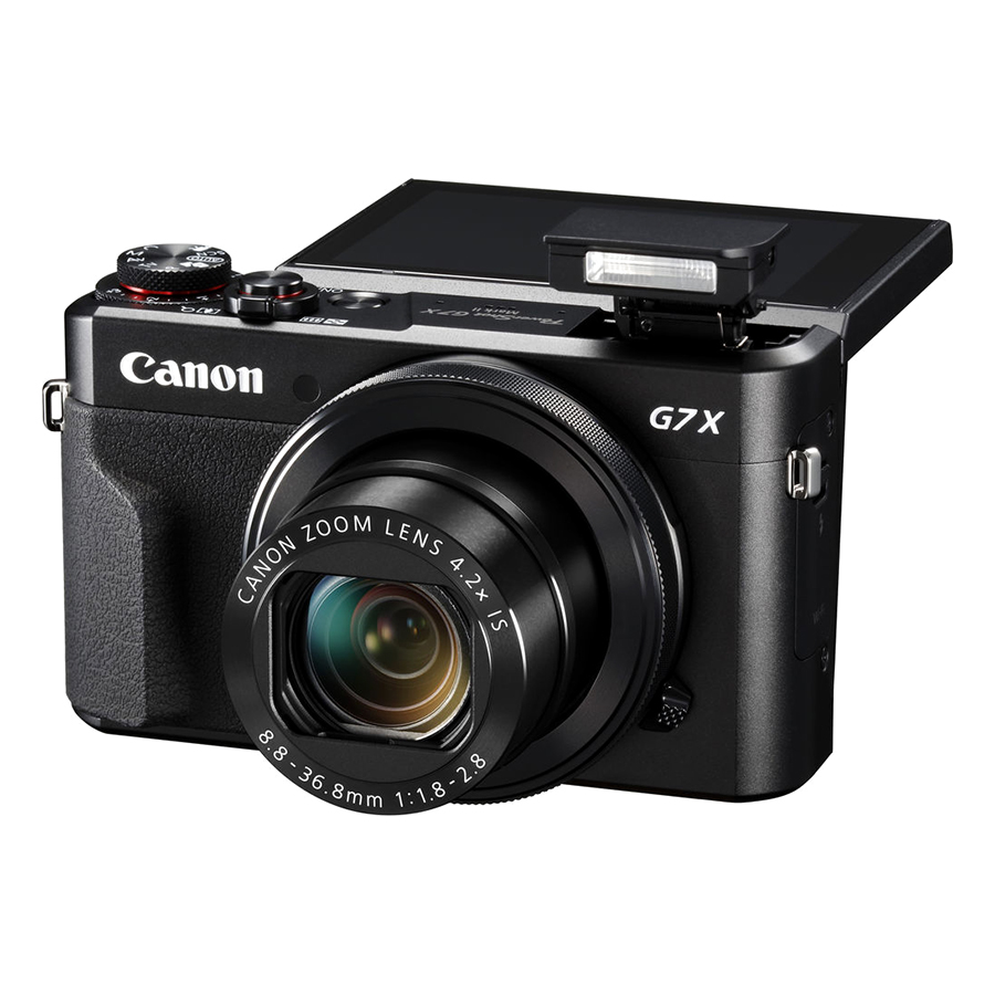 Máy Ảnh Canon Powershot G7X Mark II - Đen (Tặng Kèm Thẻ Nhớ Và Túi Đựng Máy Ảnh) - Hàng Chính Hãng