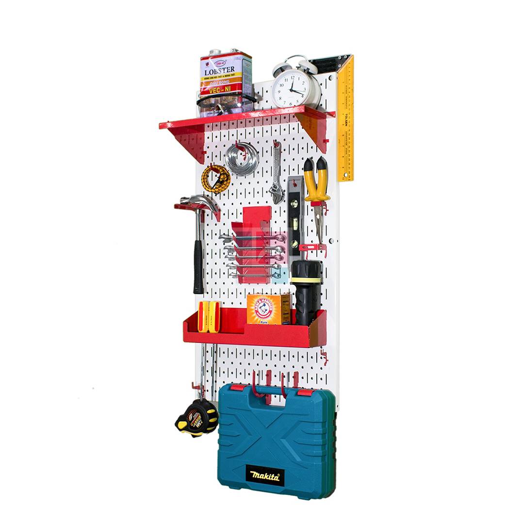 Bảng Treo Đồ Nghề Pegboard Cơ Khí SMLIFE S1 White - Lưu Trữ Trưng Bày Dụng Cụ Sửa Chữa Thông Minh Dễ Tìm Kiếm