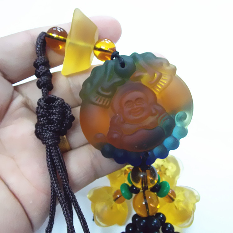 Khánh Treo Xe Ô Tô Phong Thủy Tùy Hưu Phật Di Lạc Mang May Mắn