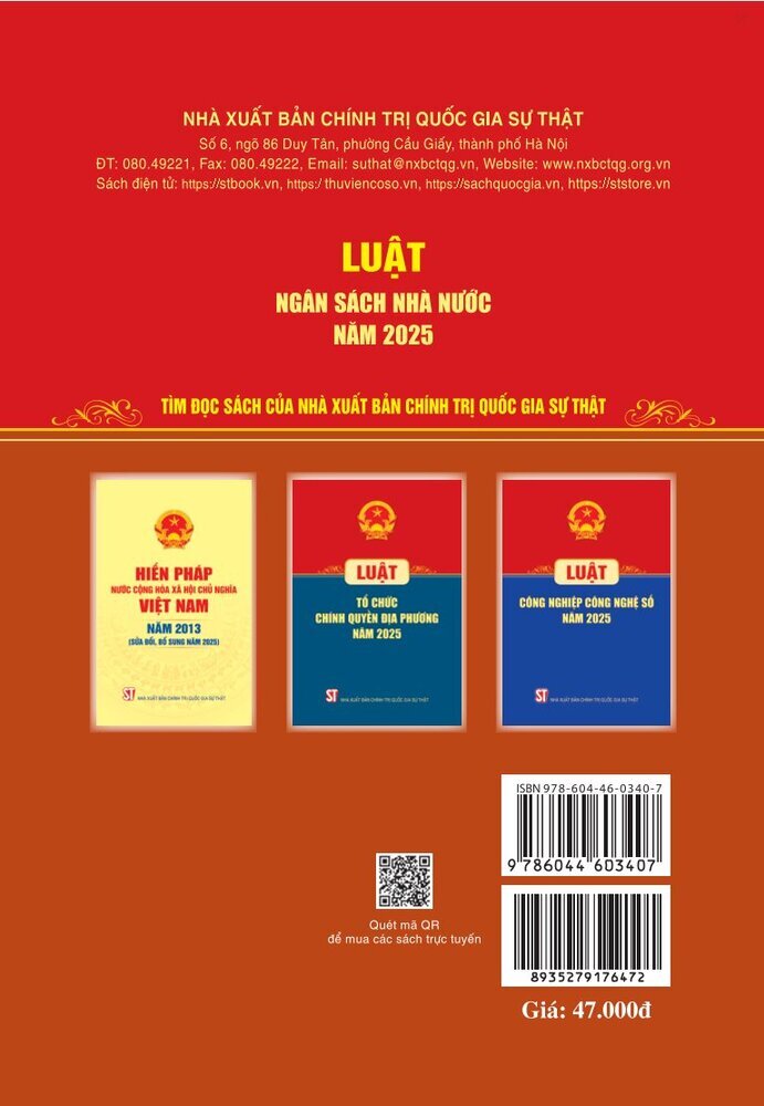 Luật Ngân sách nhà nước năm 2025