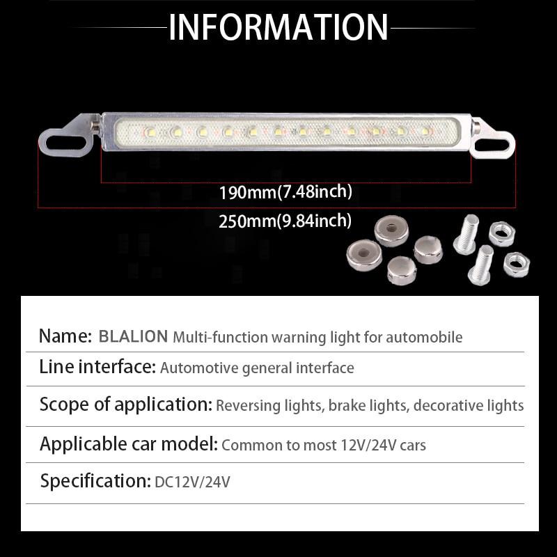 Đèn nền ô tô LED Chống thấm nước 24V 12V Phụ trợ đa năng Đảo chiều Phanh cao Đèn tản nhiệt nhanh Phụ kiện ô tô