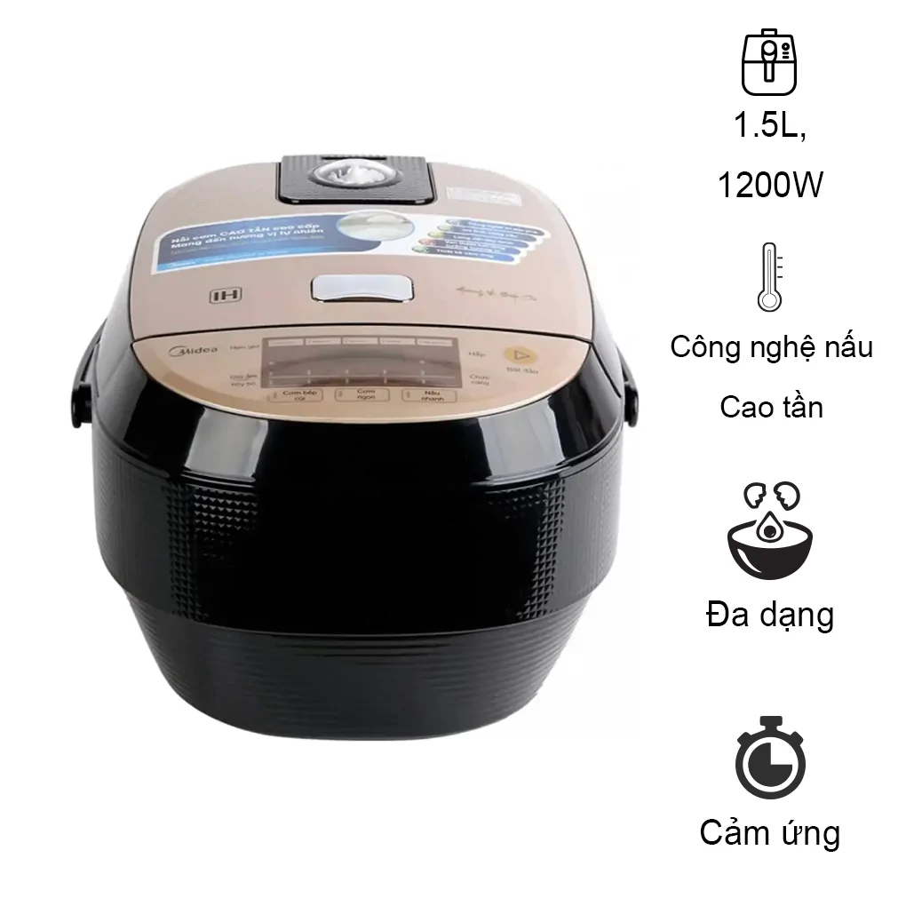 Nồi cơm điện cao tần Midea 1.8 lít MB-HS5007 - Hàng chính hãng