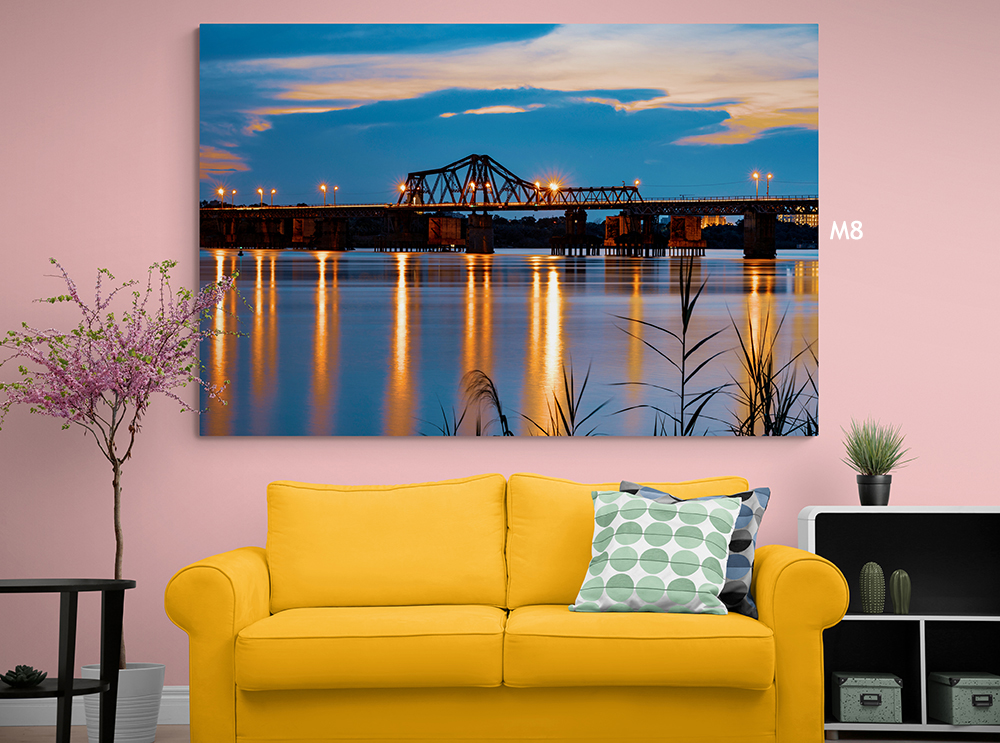 Tranh Treo Tường Canvas Trang Trí Decor Nghệ Thuật - Phong Cảnh Ruộng Bậc Thang Việt Nam Mùa Lúa Chín Vàng - Công Nghệ In UV Nhật Bản - Màu Sắc Đẹp Rõ Nét