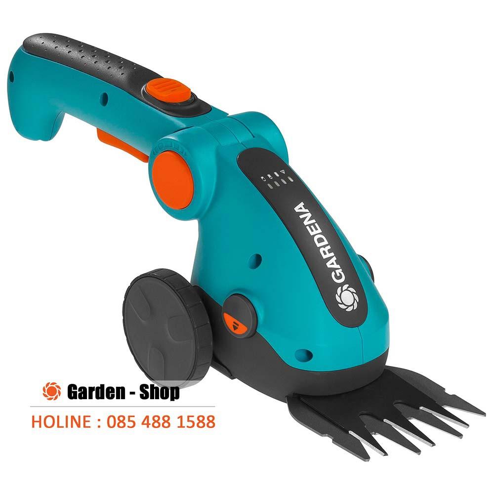 MÁY CẮT CỎ CẦM TAY KÈM CÁN ĐẨY GARDENA 09858-20