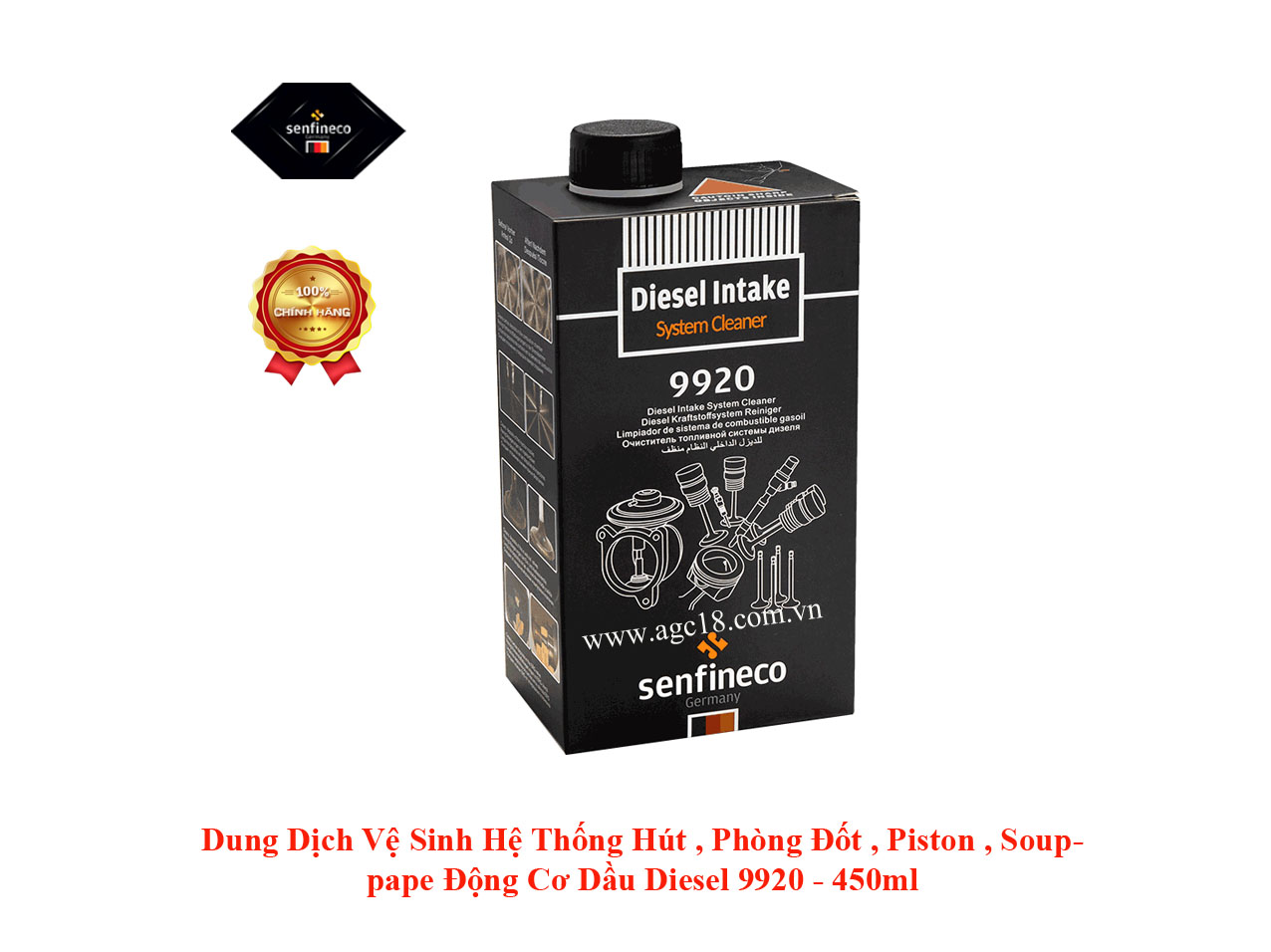 Vệ Sinh Hệ Thống Hút , Phòng Đốt , Piston , Souppape Động Cơ Dầu Diesel Senfineco 9920