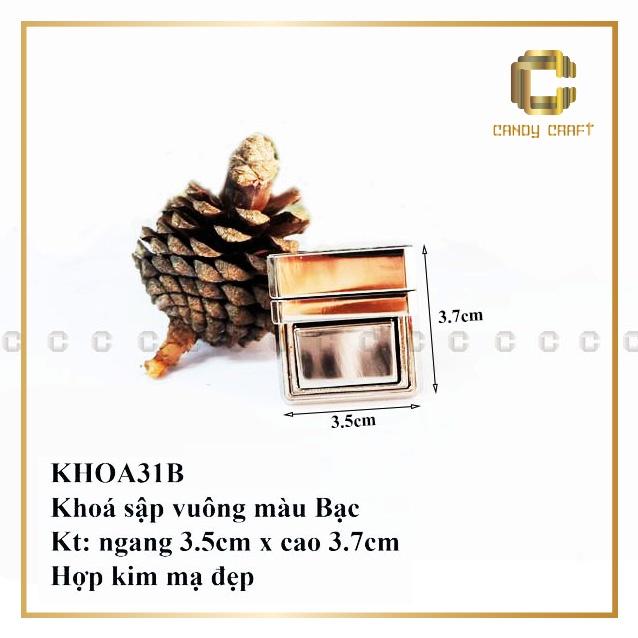 KHÓA CẶP VUÔNG 3.5CM