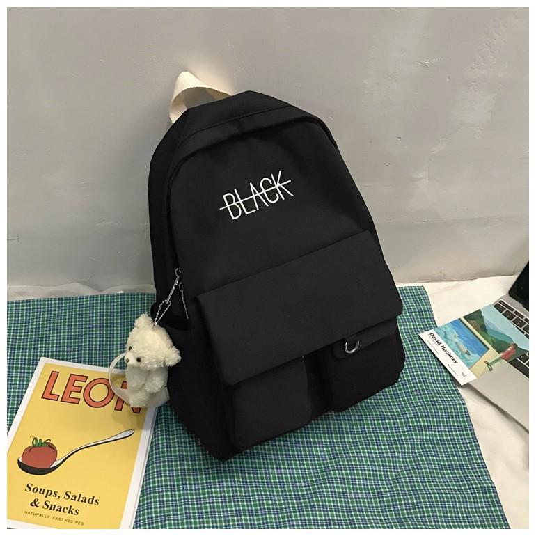 Balo trend 2021 ️ Balo BLACK nữ đẹp rẻ đựng laptop đi học, đi làm, đi du lịch đẹp, phong cách, giá rẻ.