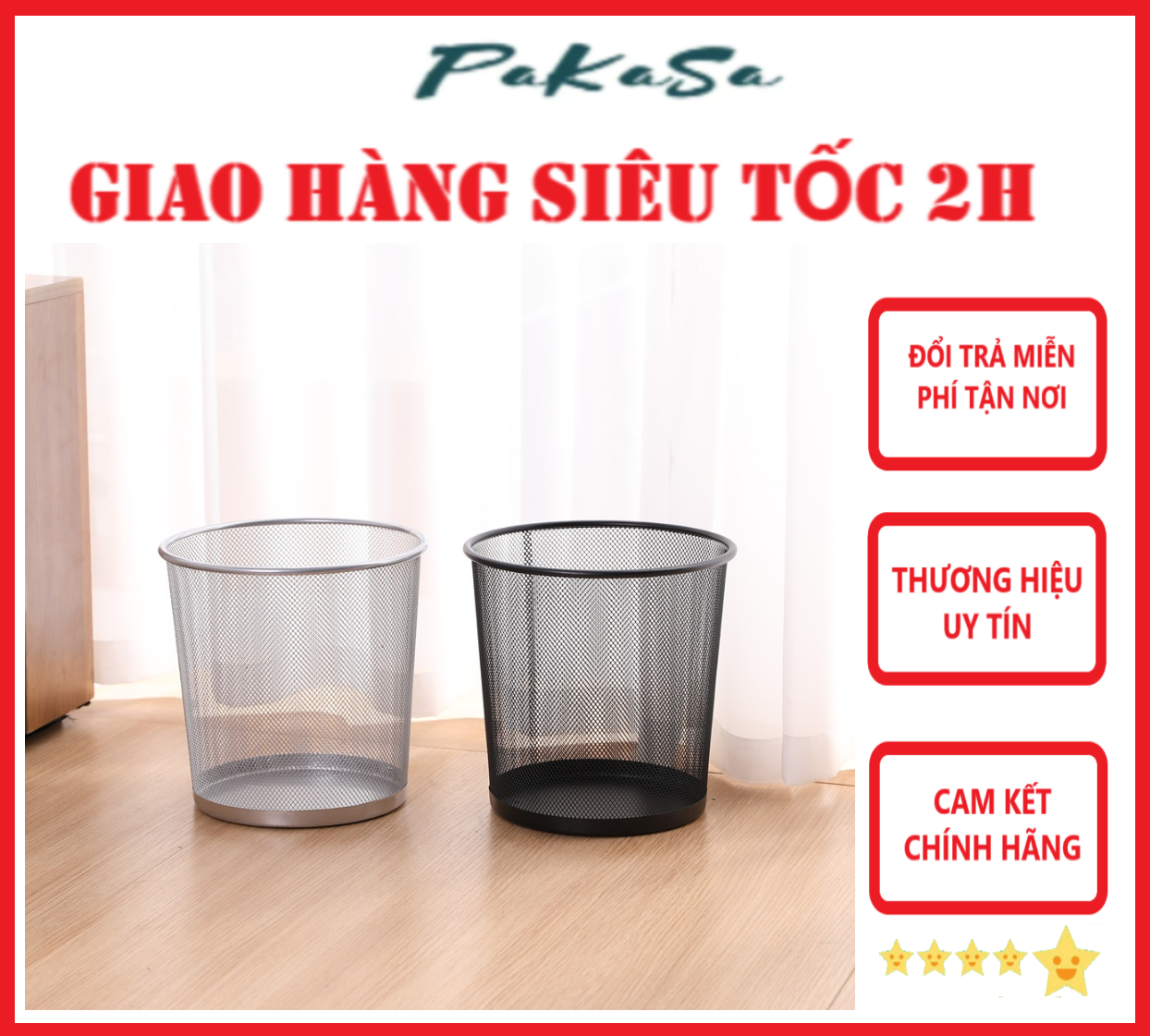 Sọt Rác Văn Phòng , Gia Đình Dạng Lưới Tròn PaKaSa