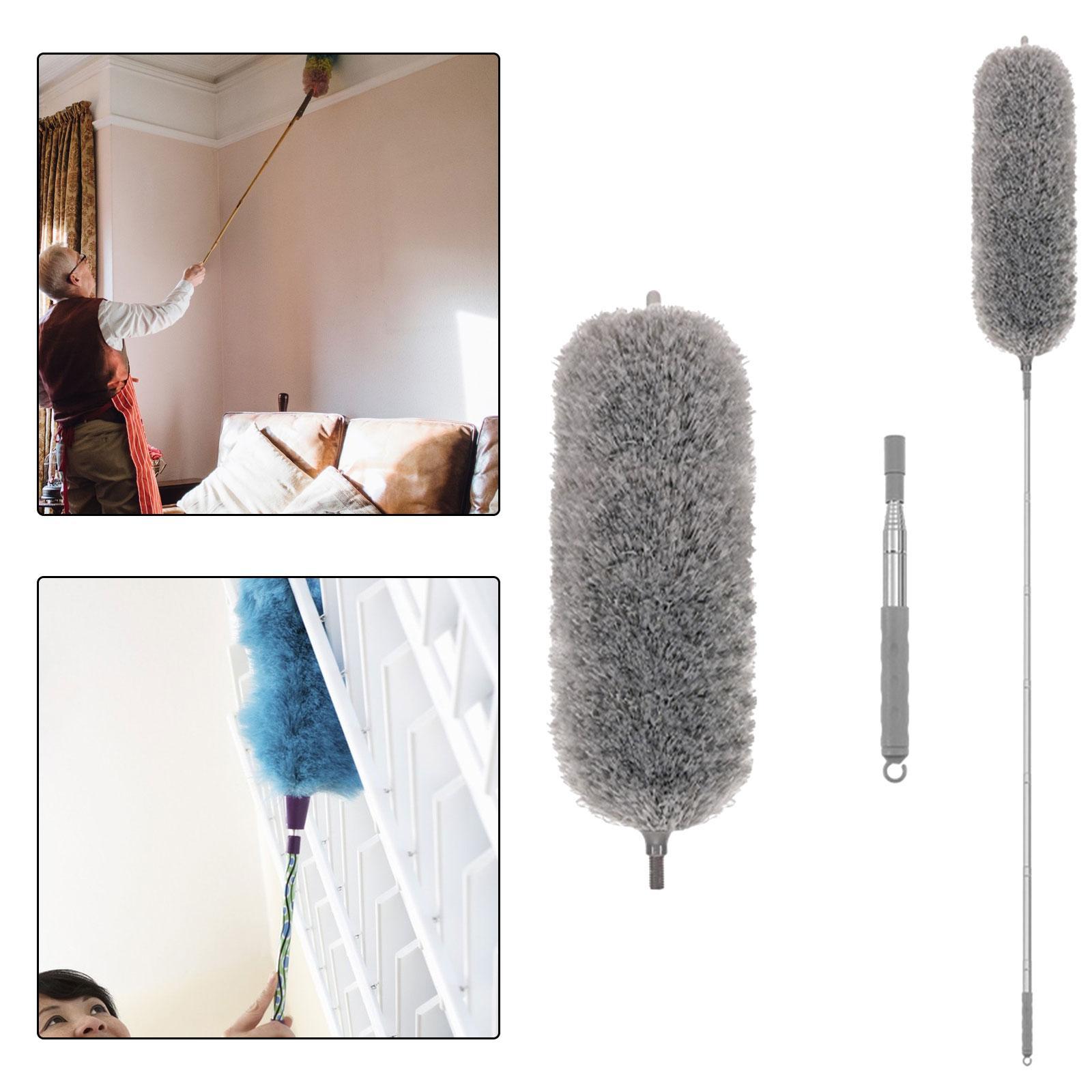 Microfiber Feather Duster Dust Brush Cleaner for Furniture Cars High Ceiling